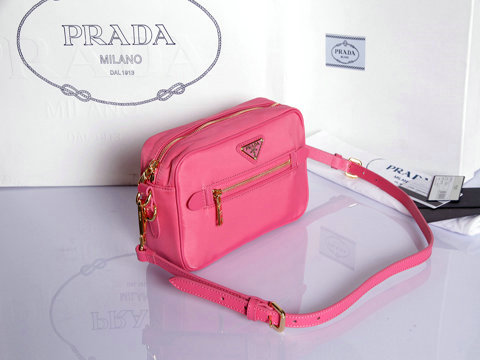 2014 Prada nylon fabric shoulder bag BT0773 Rose